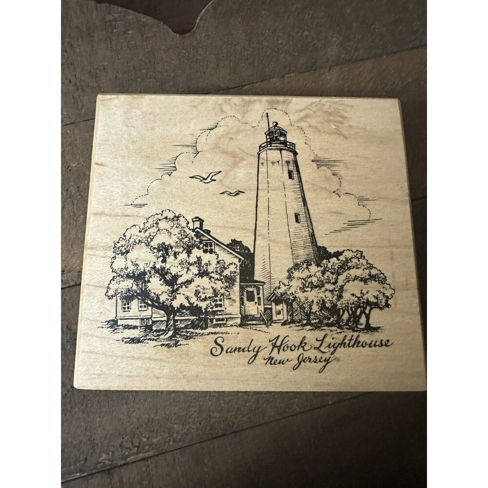 PSX Sandy Hook Lighthouse New Jersey K-2851 ~‎  1999 Rubber Stamp VHTF
